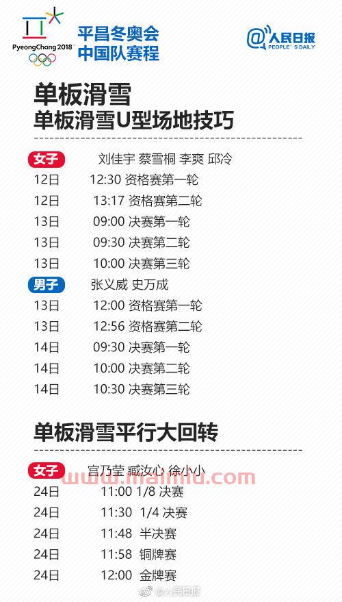 冬奥会中国队所有赛程(冬奥会中国队赛程表) 冬奥会中国队所有赛程(冬奥会中国队赛程表)