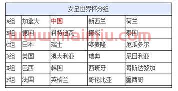 世界杯分组小组得分