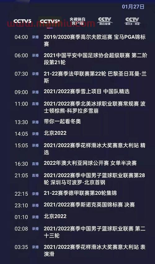 ***5节目单节目表